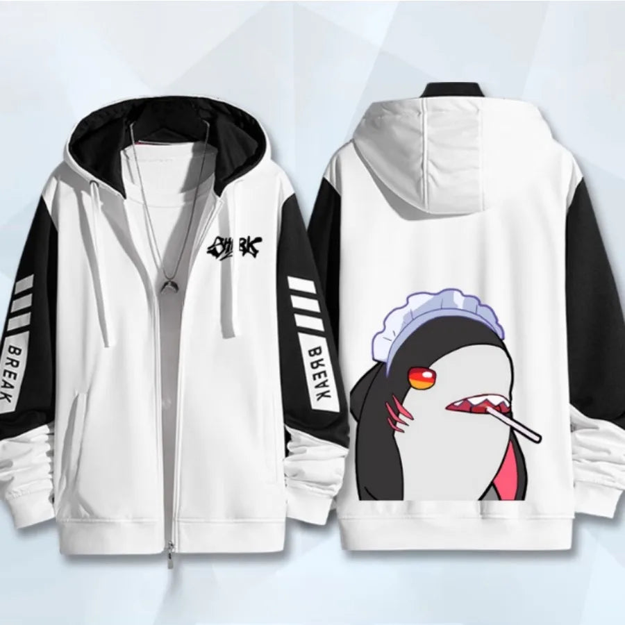 Anime Zenless Zone Zero Zip Up Women/Men Hoodie Sweatshirt ZZZ ZZZERO Ellen Joe Cosplay Zipper Hooded Jacket Outwear
