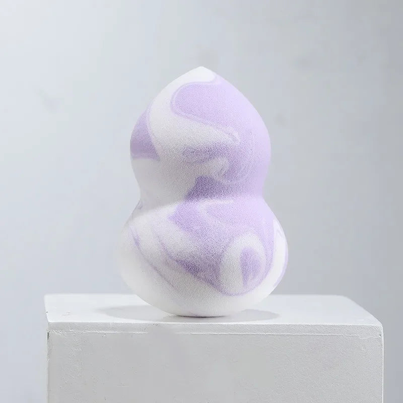1Pc Makeup sponge gradient color soft double-sided wet and dual-use fit without eating powder