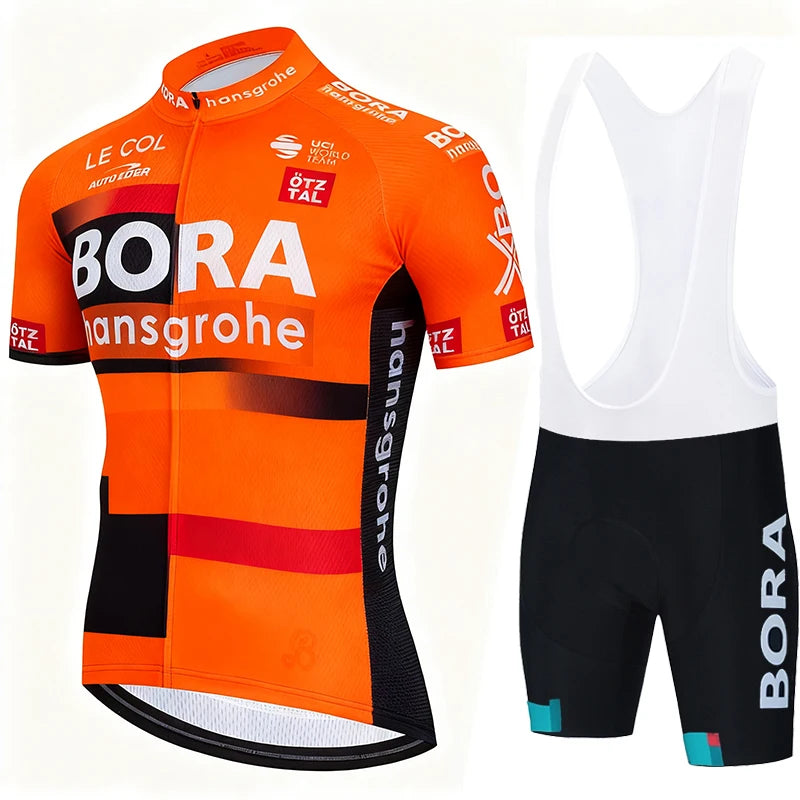Jersey Sets Cycling Clothing Men 2026 Mtb Male Uniform UCI BORA Man Maillot Men's Shorts Set Mallot Summer Bike Clothes Suit Bib