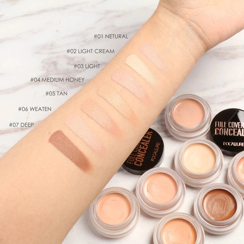 Wholesale FOCALLURE Waterproof Full Coverage Concealer Cream Oil-control Moisturizing Lightweight Foundation Makeup Cosmetics
