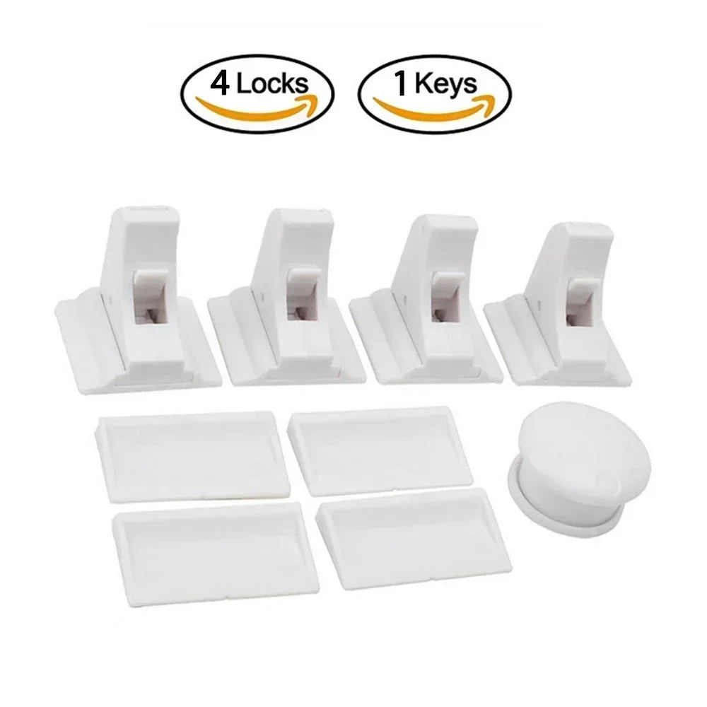 Toddler Safety Child Lock with Magnetic Keep Your Kids Safe Children's Lock Ideal Drawer Cabinet Door Safety for Baby Protection