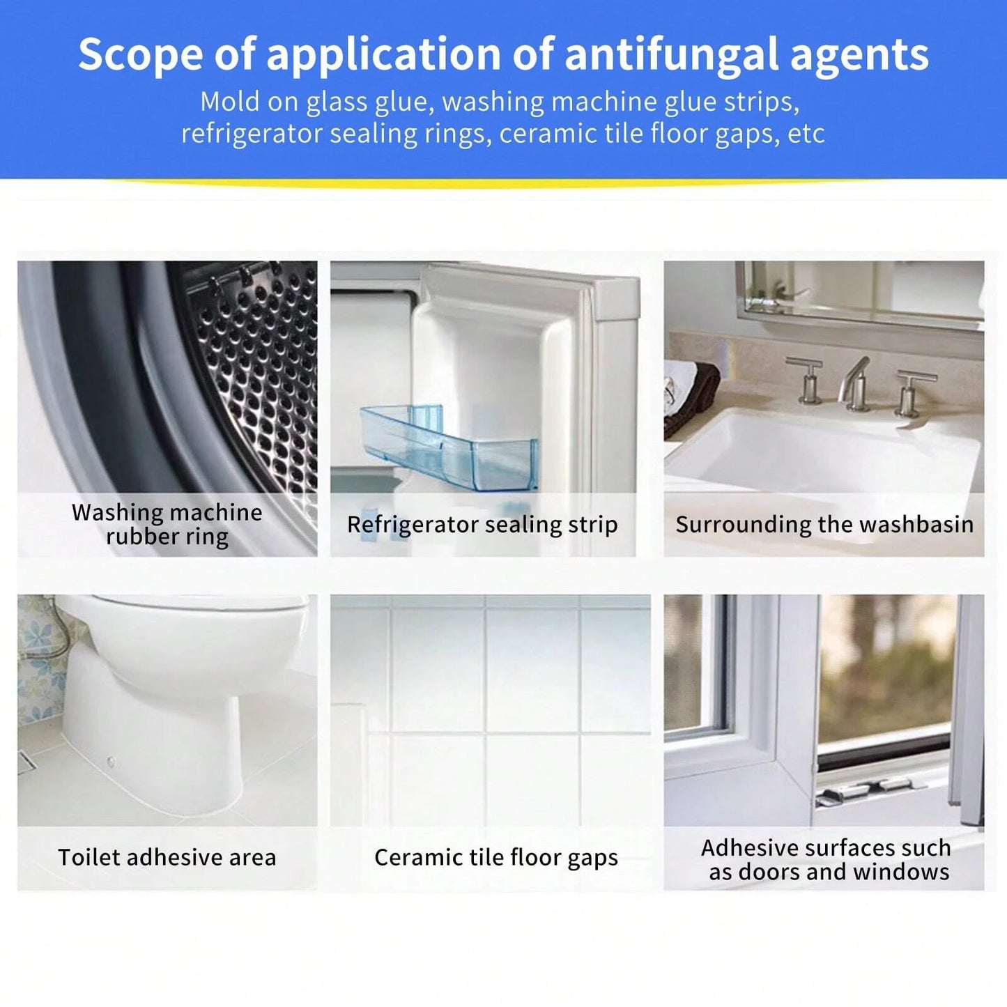 120g Anti-Mold Mildew Cleaning Gel Mildew Stains Remover Gel for Washing Machine Refrigerator Rubber Ring Household Clean Tools