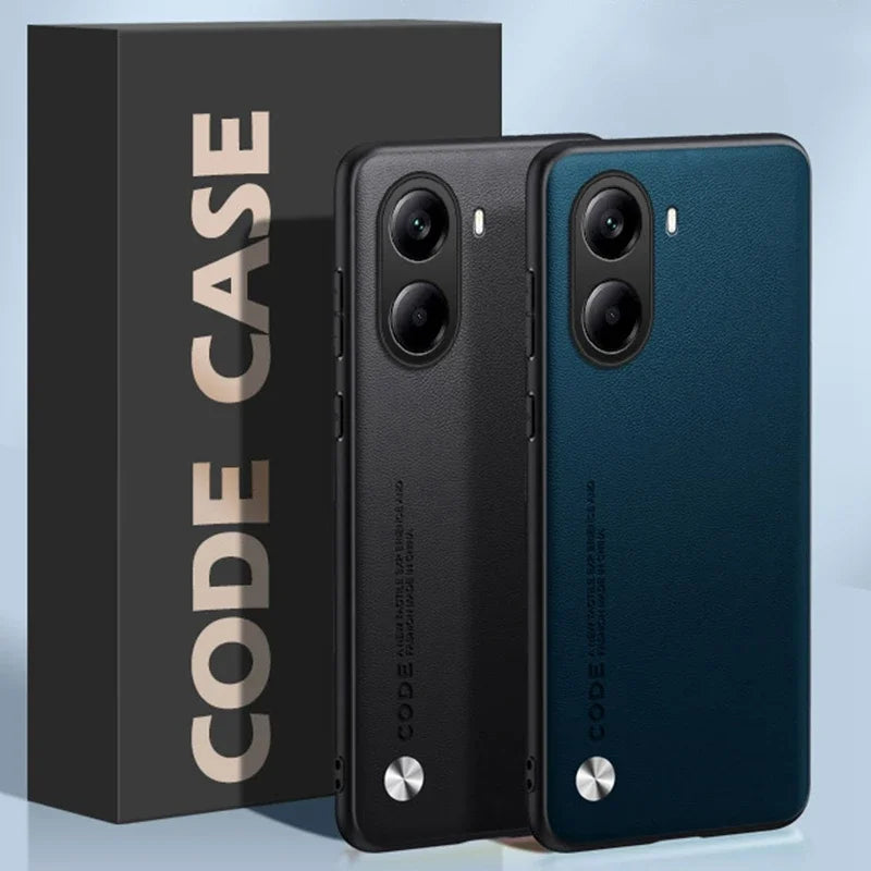 Luxury Leather Phone Case For Xiaomi Poco X7 Pro 5G X7Pro Protective Cover Matte Silicone Shockproof Case For PocoX7 Pro Coque