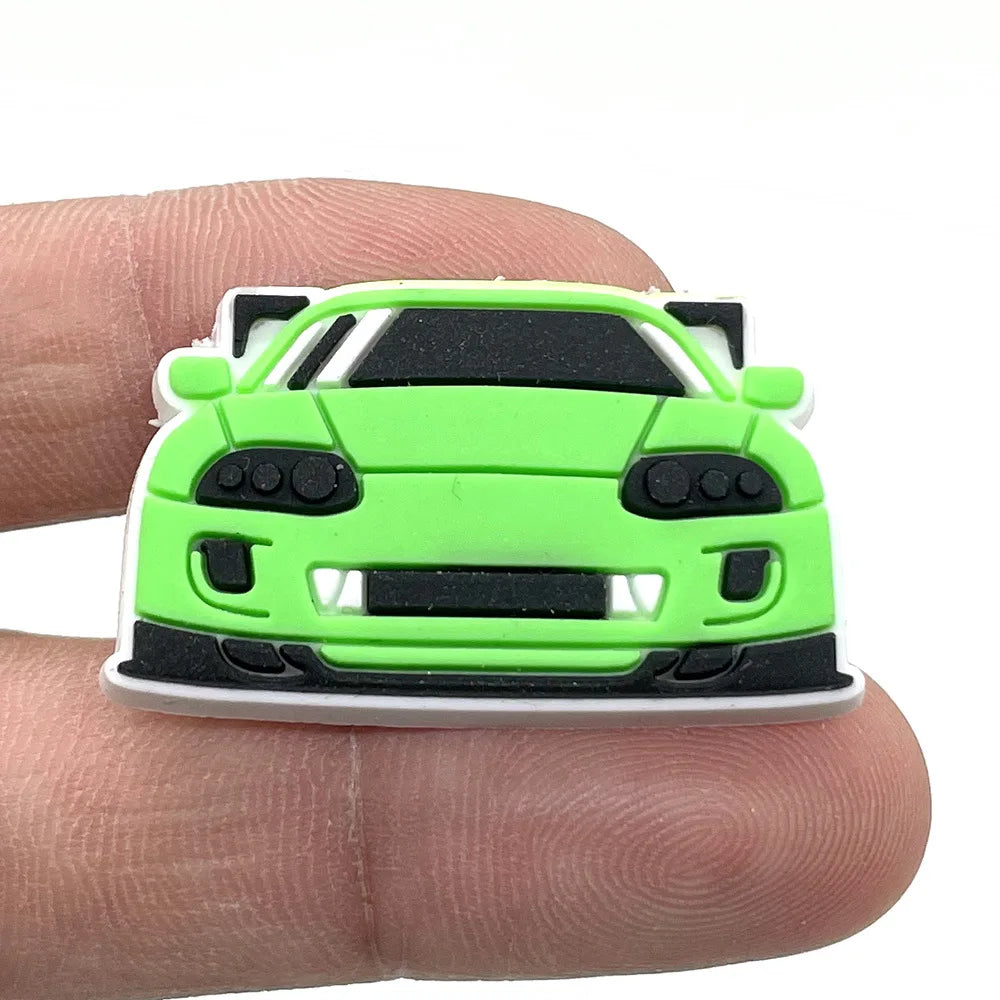 Car Shoe Charms Pin for Crocs Accessories Charms Clogs Bubble Slides Sandals PVC Shoe Decorations Accessories Party Gifts
