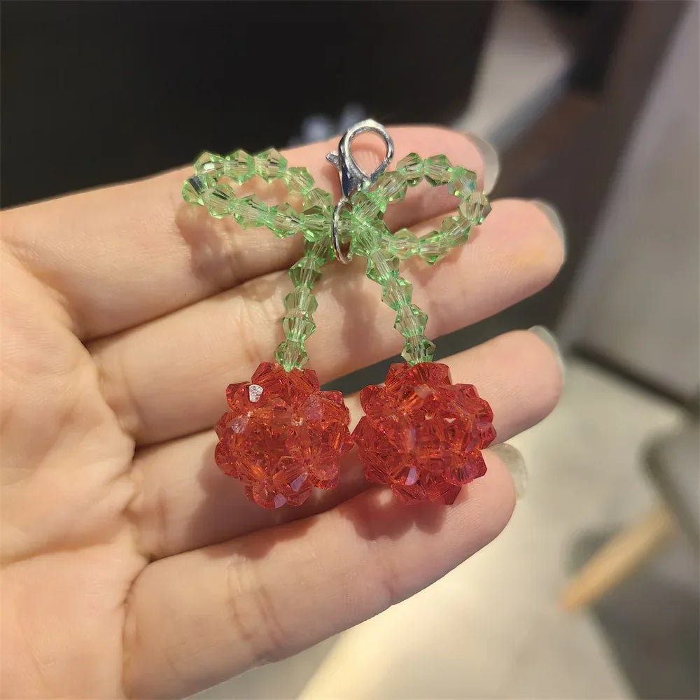 New Pearl Flower Shoes Accessories Fruit Crystal Shoe Charm Buckle Shoe Laces Charms for Sneakers Decorations 1Pcs