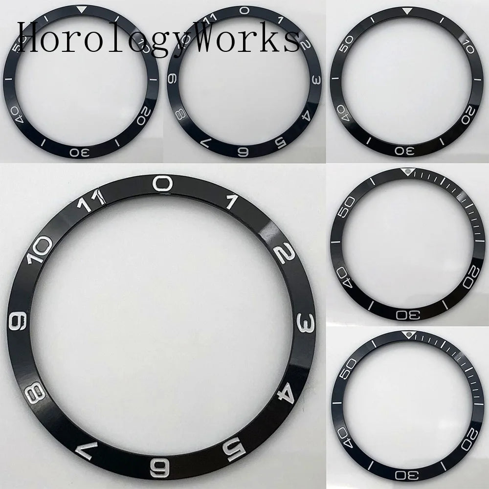 39mm Ceramic Bezel Watch Parts Fit 41mm Automatic Mechanical Watches Black Blue Green