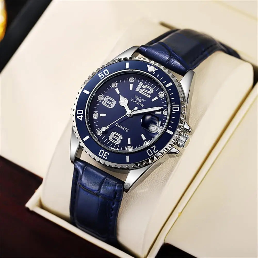 Luxury Mens Watches Stainless Steel Business Waterproof Date Quartz Watch Men Fashion 2023 Sport Clock Relogio Masculino