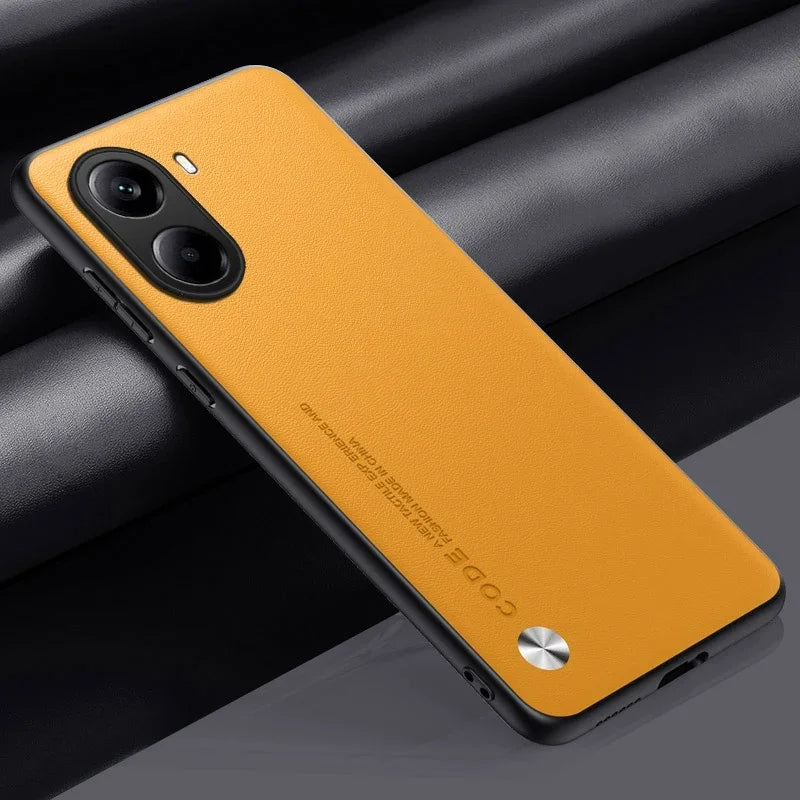 Luxury Leather Phone Case For Xiaomi Poco X7 Pro 5G X7Pro Protective Cover Matte Silicone Shockproof Case For PocoX7 Pro Coque