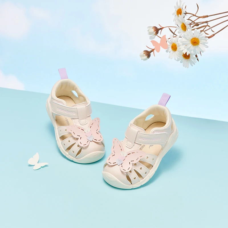 Dave Bella Toddler Sandals Summer Baby Girls Casual Shoes First Walkers Cool Fashion Sweet Butterfly Outdoors Sandal DB2221277-A