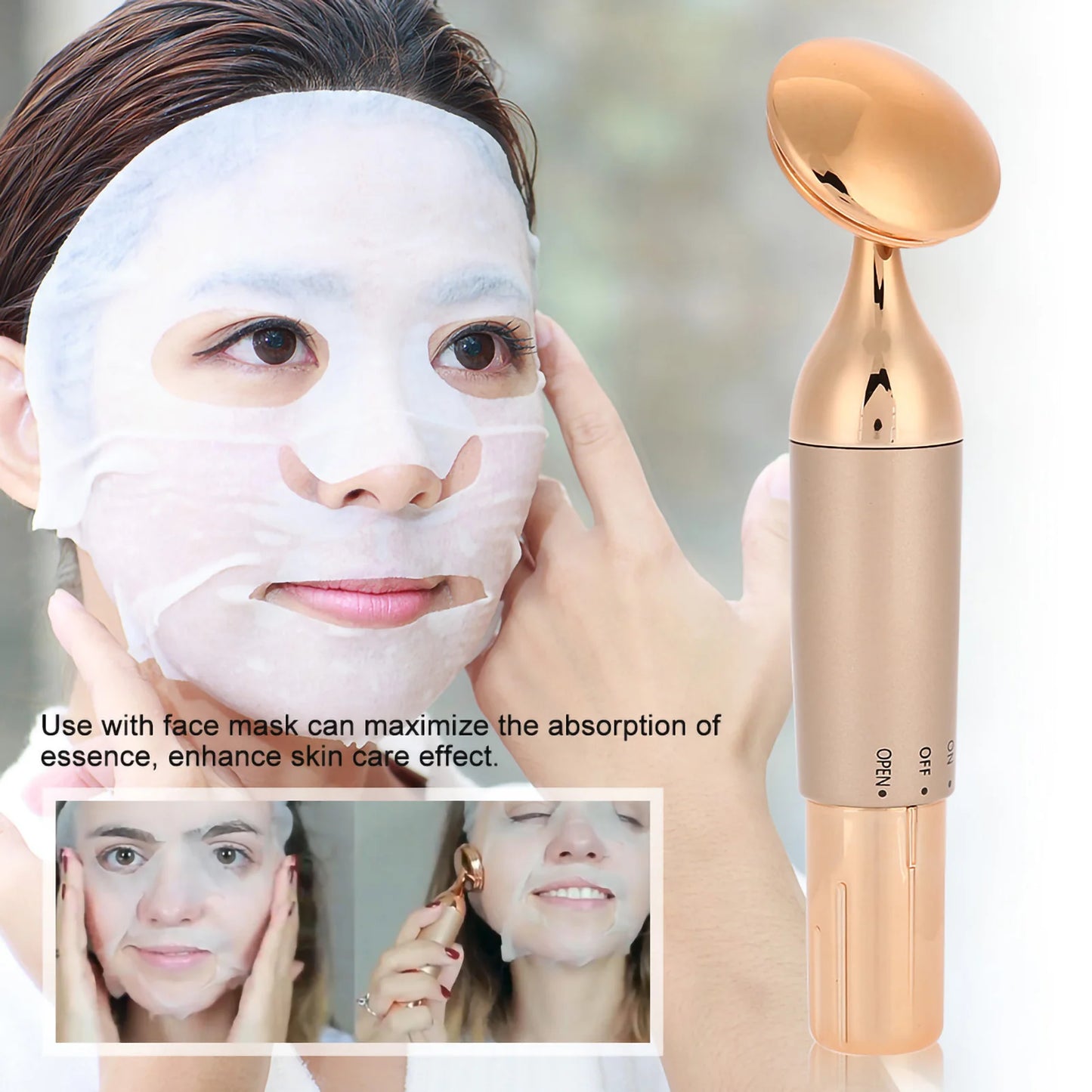 Beauty Massager Face Massager Vibrating Facial Massager Vibration Slim  Tighten Face Beauty Device Skin Spa Cleaner Massager