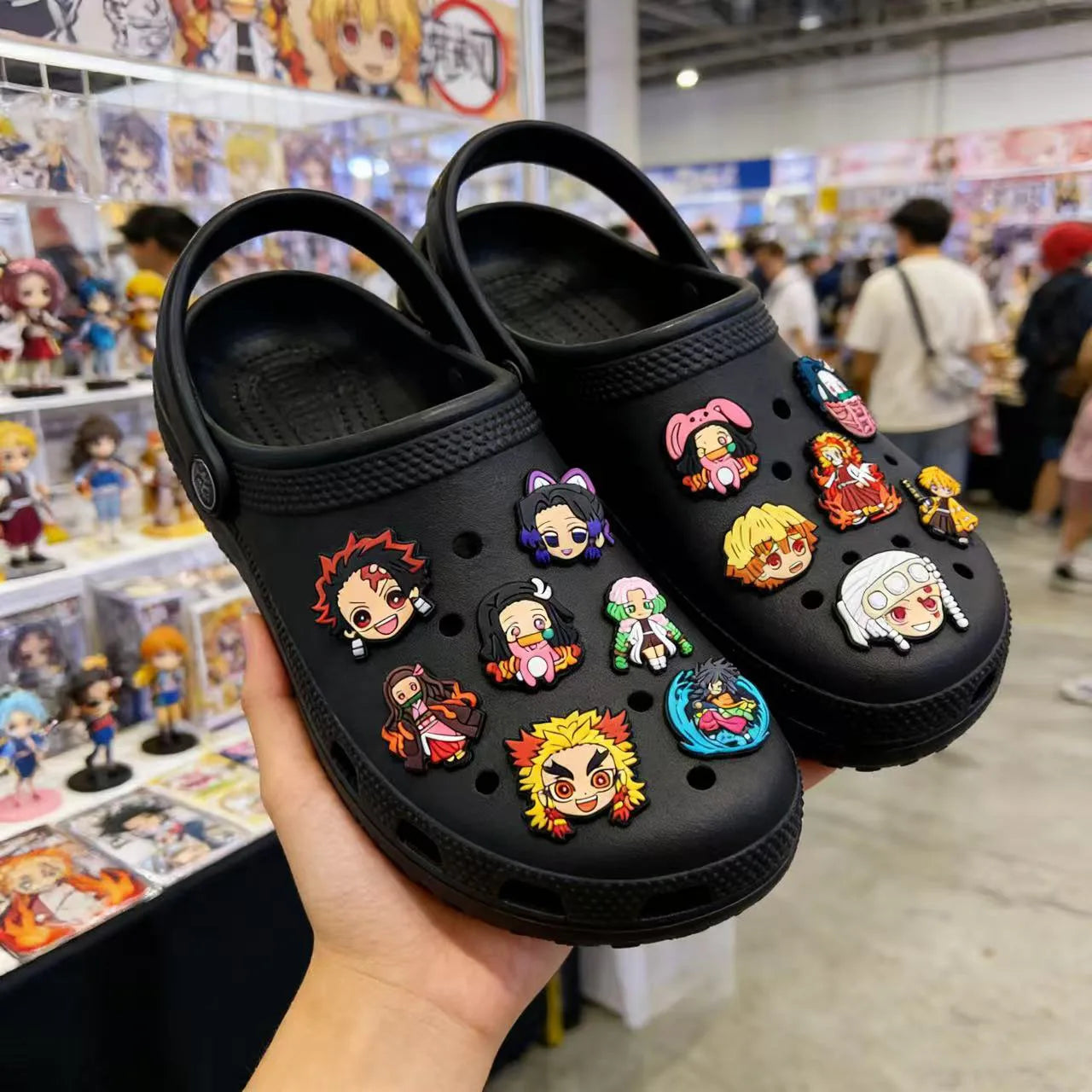 5-28pcs Cute Cartoon Demon PVC Shoe Charms DIY Sandals Shoe Buckles Series Shoe Decorations Accessories Friends Gifts