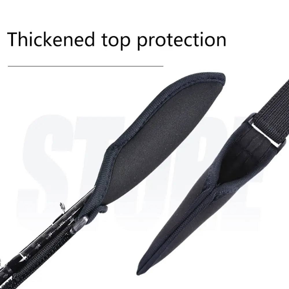 Fishing Rod Storage Bag Adjustable Fishing Rod Shoulder Belt Portable Fishing Rod Belt Protector Reel Fishing Accessories