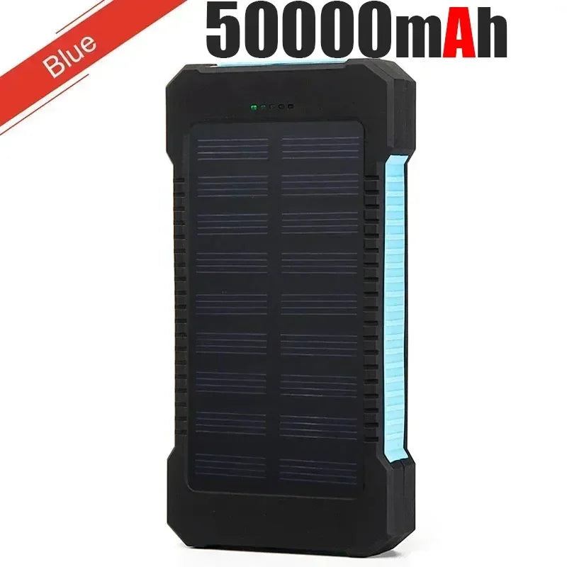 OnePlus 200000mAh Solar Power Bank Portable Large Capacity Charger Compatible USB-A And USB-C With Flashlight For IPhone Huawei