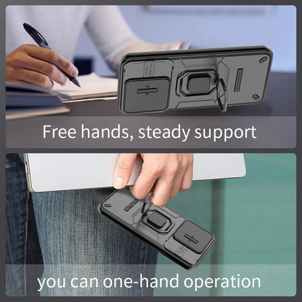 For Xiaomi Redmi 15C 4G 171mm Case Shockproof Armor Magnetic Holder Ring Case For Redmy 15C 15 C Redmi15C 4G Lens Protect Cover