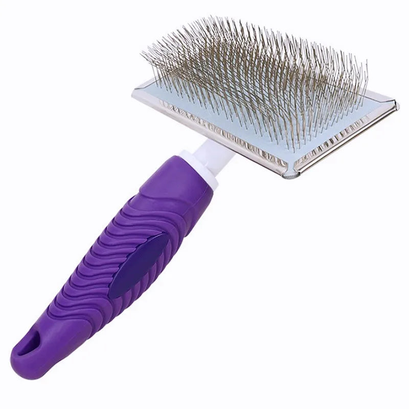Dog Comb Massage Dogs Brush Long Teeth Cat Comb Pet Hair Remover Dog Grooming Brush Stainless Steel Combs for Dogs Hair Cleaning