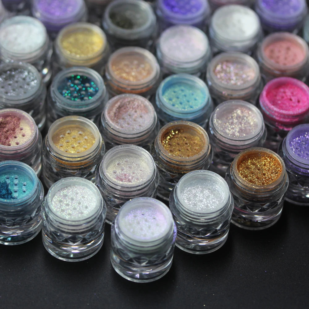 Cosmetic Beautiful Multichrome Loose Face Sparkly Diamond Pigment Powder Dust Safe for Eyeshadow Makeup Body Lipgloss Nail Art