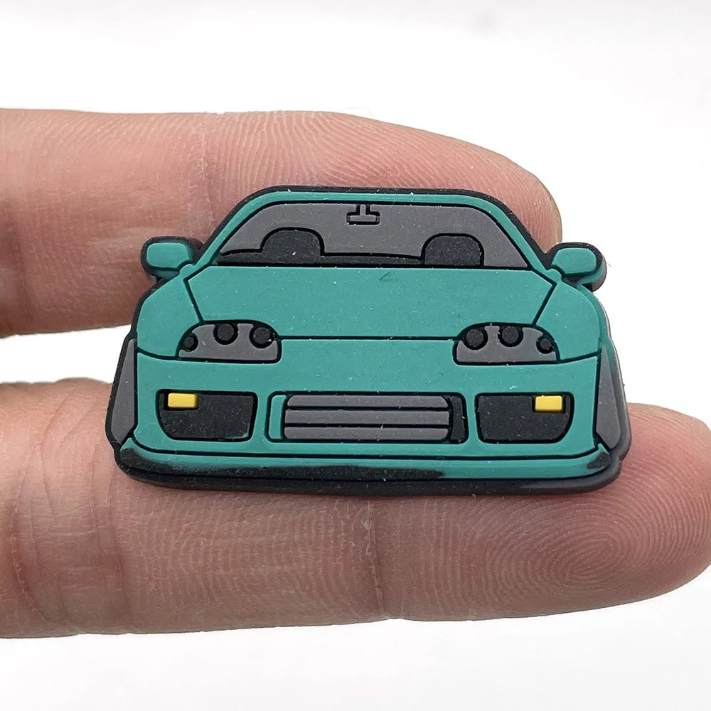 Car Shoe Charms Pin for Crocs Accessories Charms Clogs Bubble Slides Sandals PVC Shoe Decorations Accessories Party Gifts