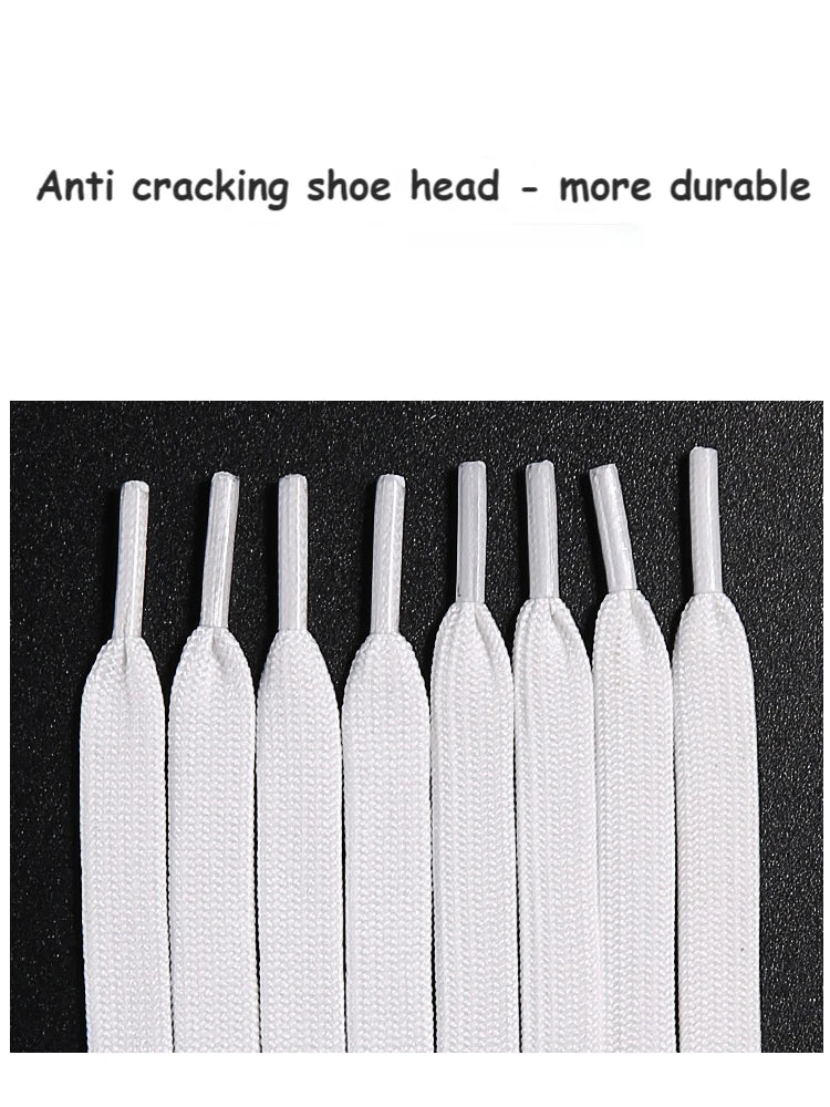 New White Black Flat Shoelaces for Sneakers Laces Shoe Strings Classic Shoe Laces 70/90/100/120/140/160CM High-quality Shoelace