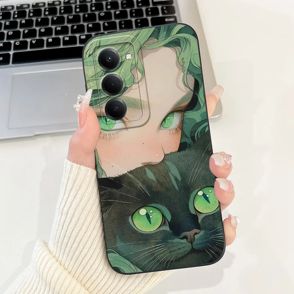 For Xiaomi Redmi 15 4G 5G Case Cute Panda Rabbit Cartoon Cover Shockproof Phone Case For Xiaomi Redmi 15 5G Redmi15 4G Soft Bags
