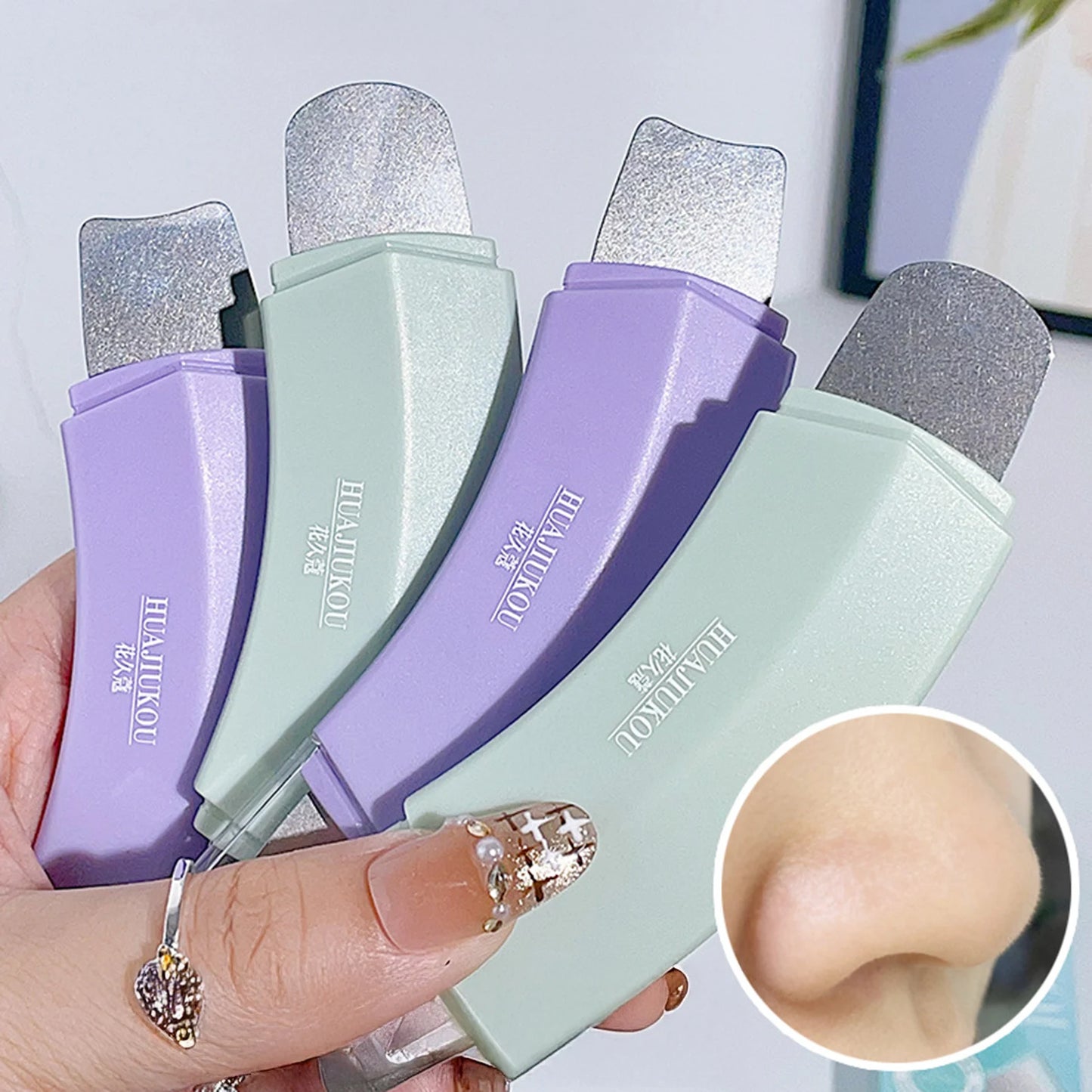 Double Scrubber Blackhead Remover Tools Face Skin Care Deeping Clean Stainless Steel Pore Cleaner Beauty makeup accessories