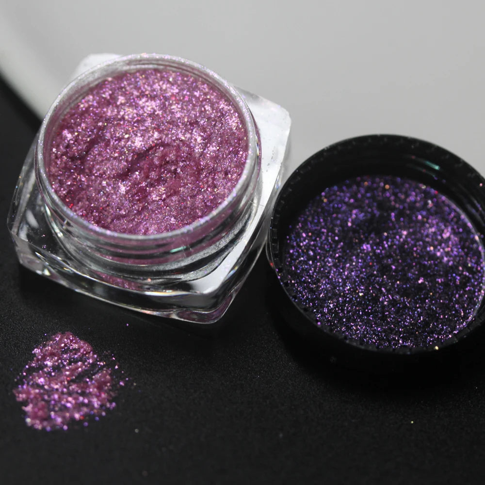 100colors Cosmetic Diamond Highlighter Pigment Eyes Loose Powder Makeup Pearlescent Shiny Eyeshadow Lipgloss Resin Craft DIY