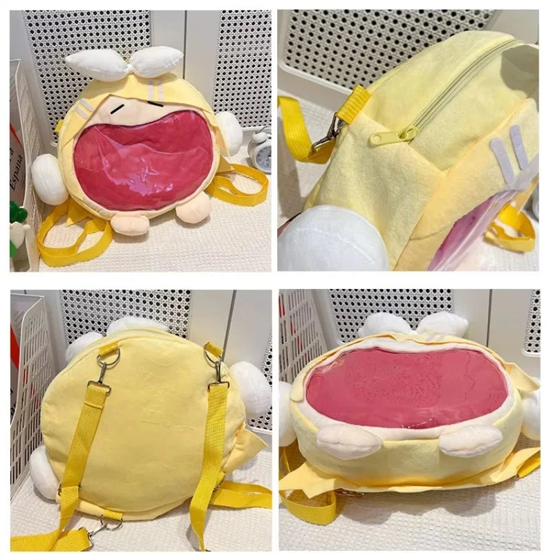 Anime Crossbody Heartache Bag Kagamine Rin Kawaii Decorate Kagamine Len Girl Large Capacity Storage Bag Girls Festival Gift