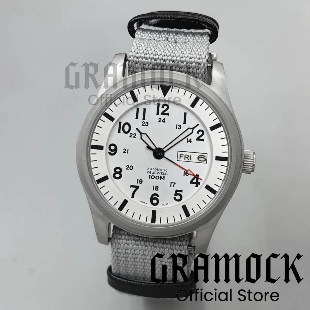 Gramock 42MM Men's Fashion NH36A Mechanical Sports Watches Black Dial Luminous Sapphire Glass Men Watch Waterproof Reloj Hombre
