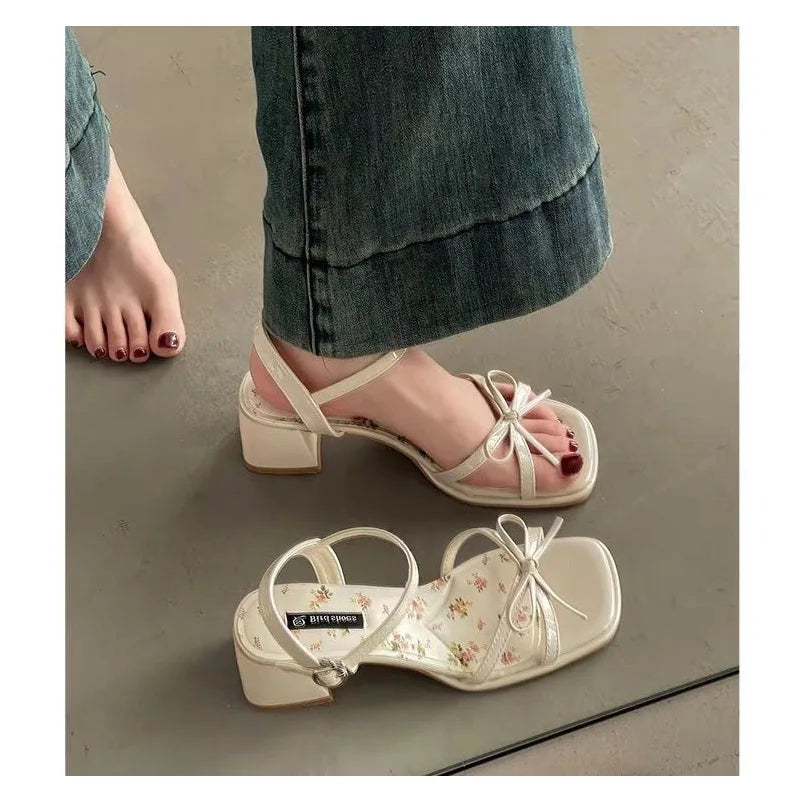 Fashionable Roman high heel sandals, elegant versatile women's summer stunning high heel sandals