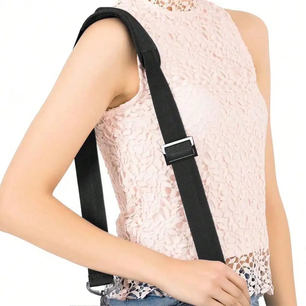 Black Minimalist Shoulder Bag Shoulder Strap, Fashionable Nylon Shoulder Strap,Widening Pressure Reducing Shoulder Strap