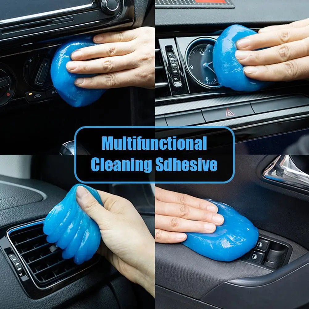 Car Dust Cleaning Gel - Soft Rubber Cleaning Mud for Air Vent Outlet, Dashboard, Door Window Gaps & Keyboard