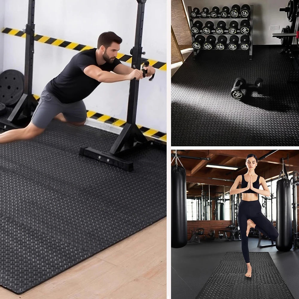 Dedicated Fitness Mat - 8/12/16Pcs Interlocking Sport Mat 30x30x1CM Puzzle Fitness Mat Gym and Yoga Equipment Protective Mat