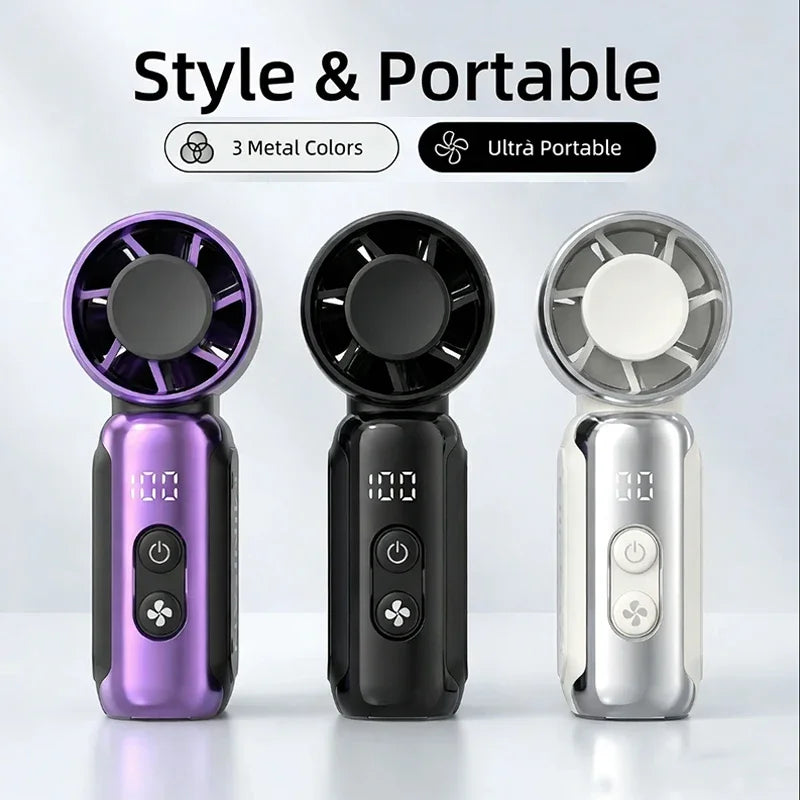 Portable Mini Fan, Small Handheld Fan Electric Fan, USB Charging Portable Pocket Fan, Suitable for Outdoor, Travel, and Office