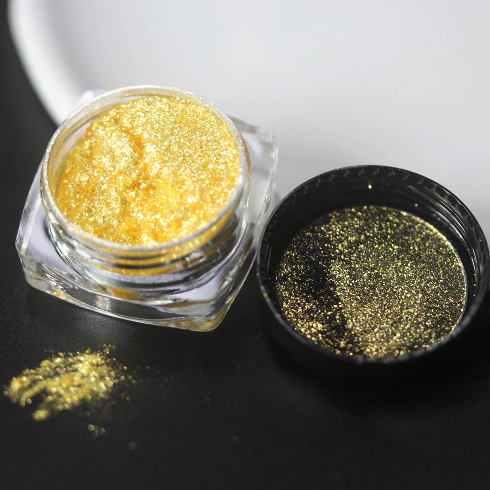 100colors Cosmetic Diamond Highlighter Pigment Eyes Loose Powder Makeup Pearlescent Shiny Eyeshadow Lipgloss Resin Craft DIY