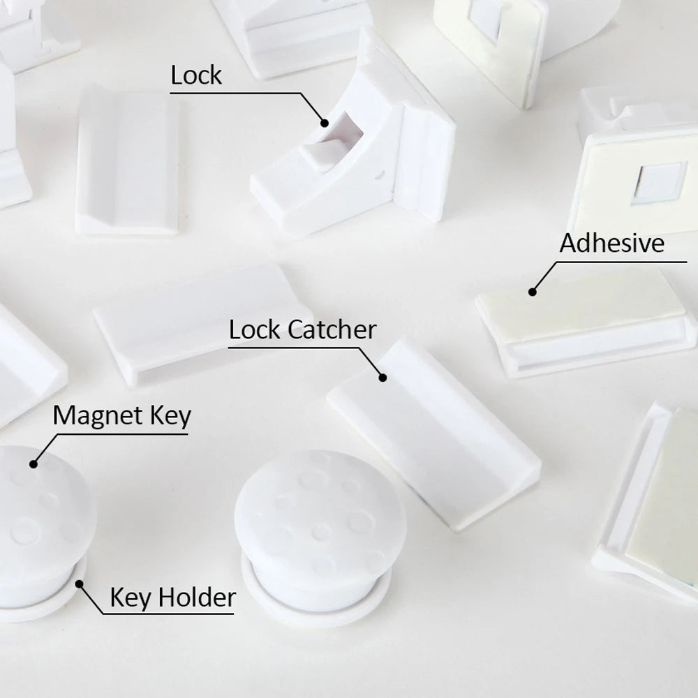Toddler Safety Child Lock with Magnetic Keep Your Kids Safe Children's Lock Ideal Drawer Cabinet Door Safety for Baby Protection