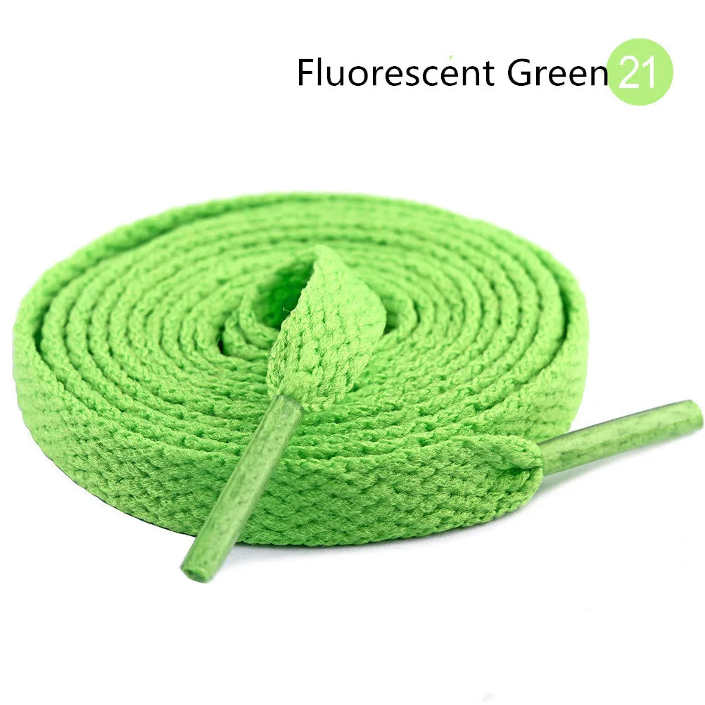 26Colors Flat Shoelaces Adult Kids Black White Pink Laces Sneakers Shoestring No Elastic Shoelace Leisure Lacet Shoe Accessories