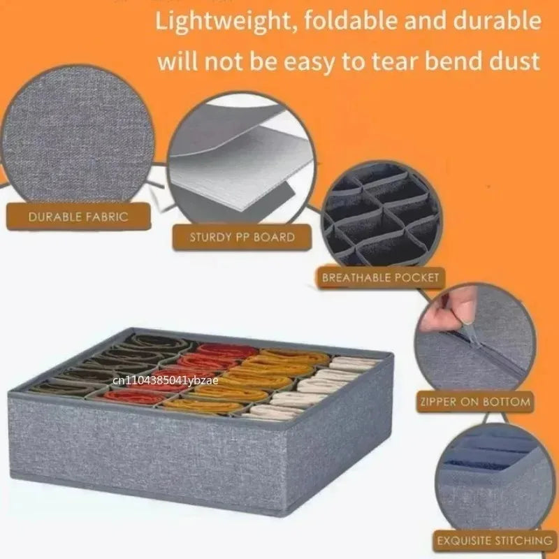 Drawer Underwear Socks Bra Storage Box Clothes Storage Organizer Underwear Bag Household Wardrobe Box Cabinet Drawer Organizer