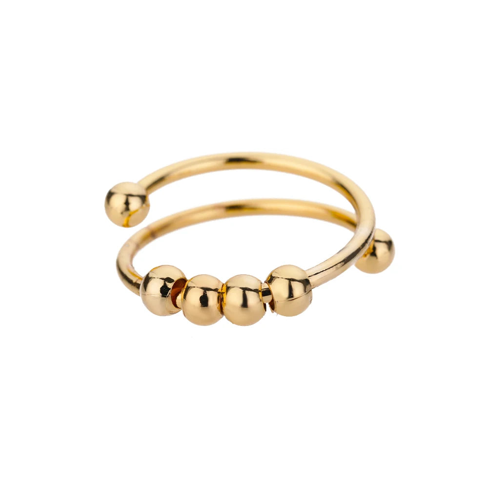 40 Style Rings for Women Stainless Steel Rings Classic Gold Color Adjustable Rings Wedding Aesthetic Jewelry Gift Free Shipping