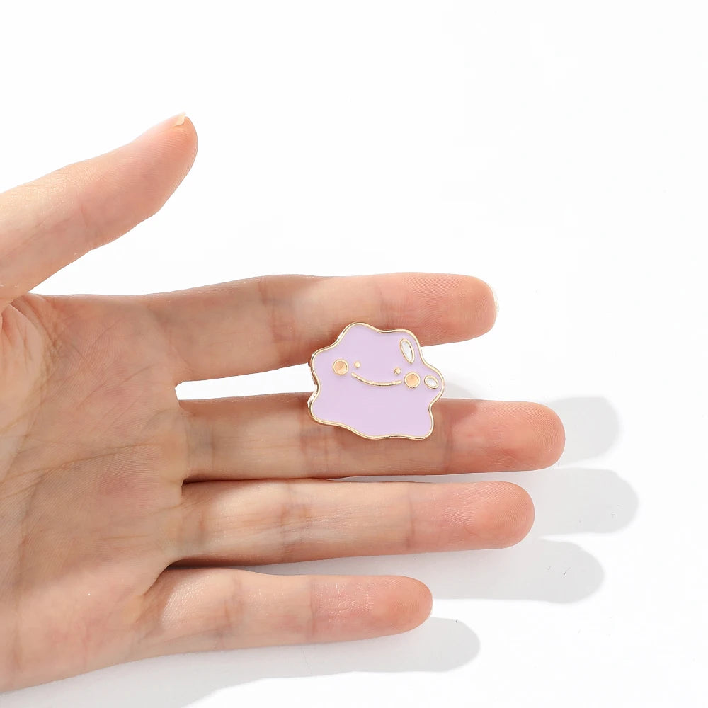 High Quality Metal Cartoon Smile Cloud Enamel Brooch Pin Bag Collar Lapel Badge Jewelry Cloud For Women Kids