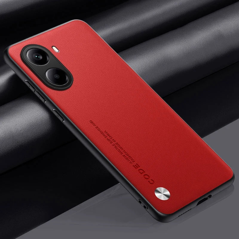 Luxury Leather Phone Case For Xiaomi Poco X7 Pro 5G X7Pro Protective Cover Matte Silicone Shockproof Case For PocoX7 Pro Coque