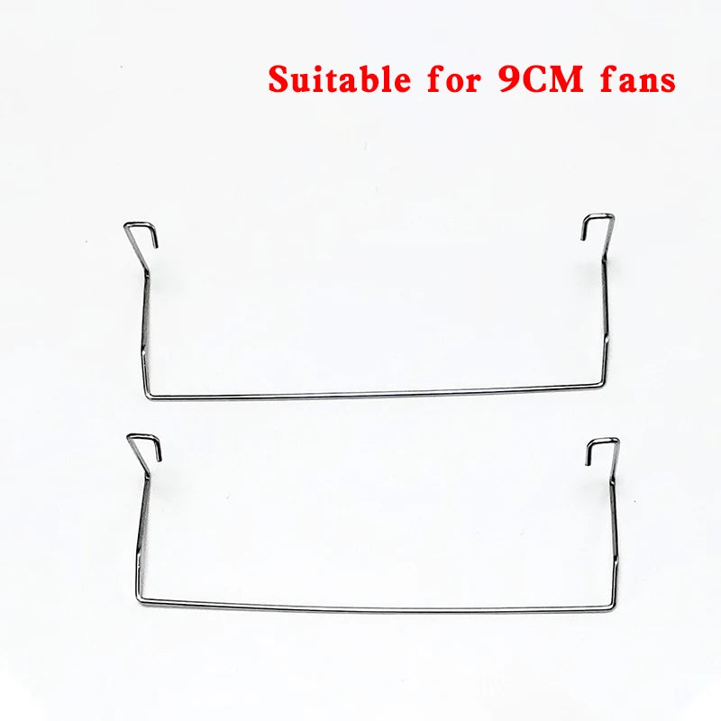 2PCS/lot 80/90/120MM Cooler Fan Buckle Computer CPU Cooling Fan Clips 304 Stainless Steel Wire Fastener Buckle Bracket