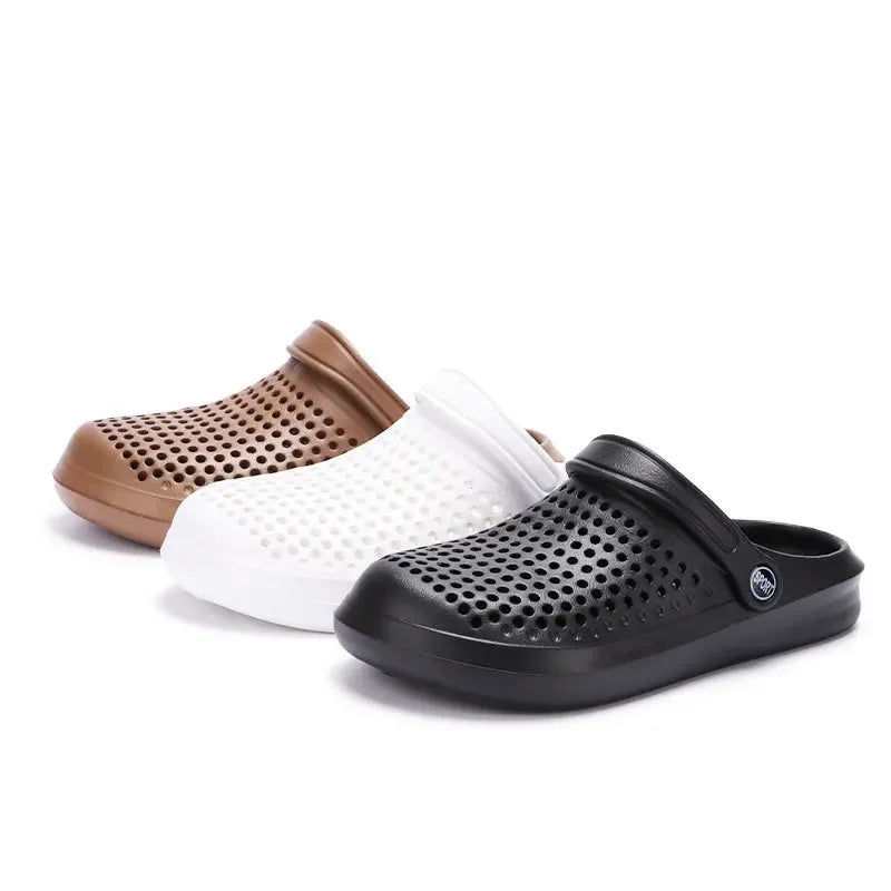 Outdoor Beach Sandals Men's Summer New Style Half Slip Women's Summer New Couple Model EVA Material Comfortable Clog Shoes