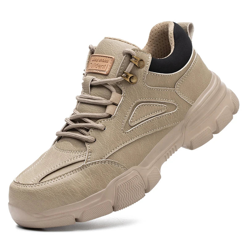 High-quality Safety Shoes Men Steel Wire Rotary Buckle Work Sneakers Indestructible Shoes Anti-smash Anti-puncture Work Shoes