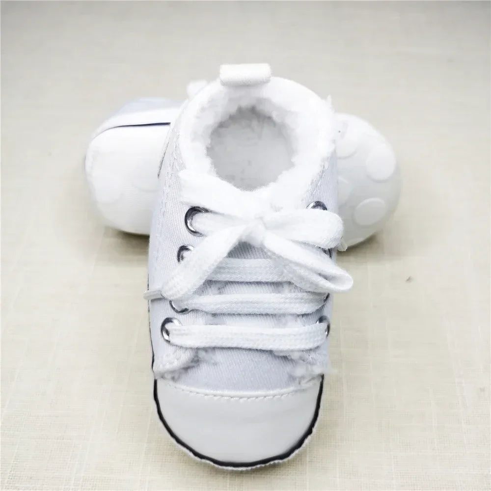 Print Canvas Baby Sports Sneakers For Newborn Baby Boys Girls First Walkers Shoes Infant Toddler Soft Sole Baby Shoes