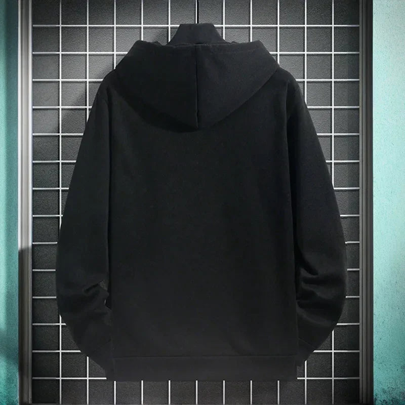 Men's Hoodie 2025 Fashion Warm Pullover Sweatshirt Casual Sporty Streetwear Male Hooded Top for Home Outdoor Fall Winter Outwear