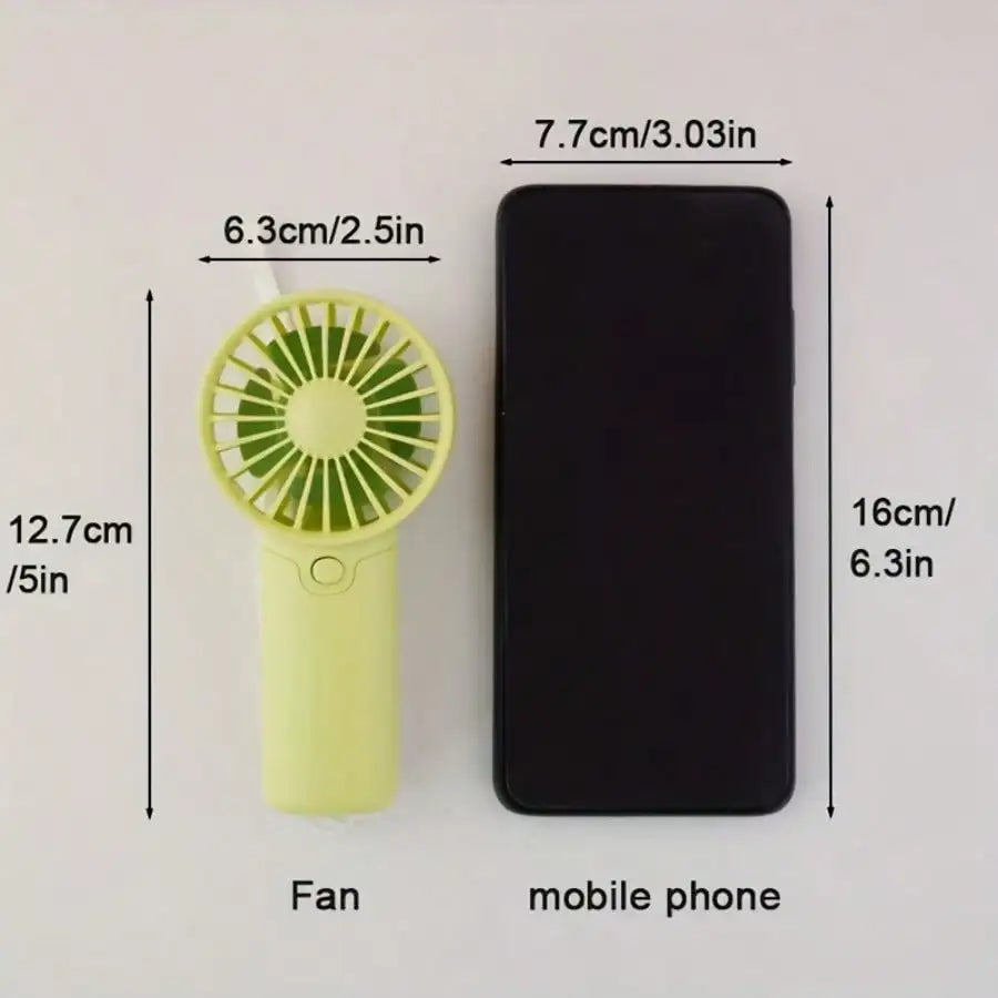 2026 Latest Portable Fan, Compact Handheld Fan - Portable, Battery-Powered Personal Cooling Device for Travel & Outdoor Use