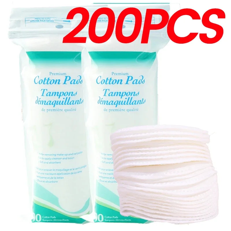 Multi-Use Cotton Makeup Remover Pads Adequate Face Cleansing Soft Exfoliating Cotton Rounds for Makeup Removal and Facial Skin