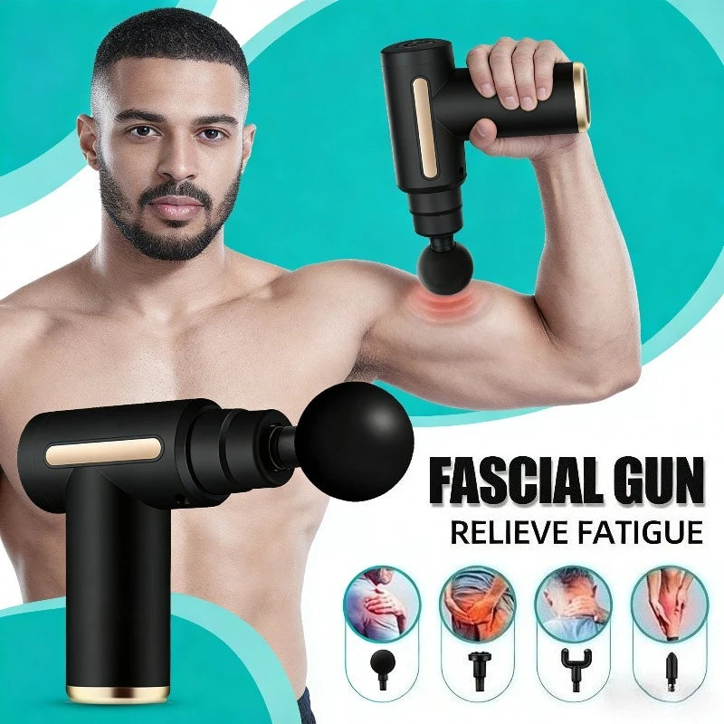 Massage Gun Mini Portable Deep Tissue Percussion Muscle Massager Rechargeable USB Electric Fascia Gun