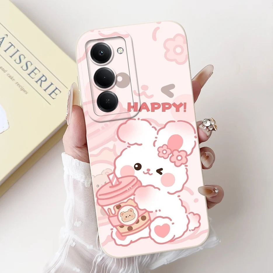 For Xiaomi Redmi 15 4G 5G Case Cute Panda Rabbit Cartoon Cover Shockproof Phone Case For Xiaomi Redmi 15 5G Redmi15 4G Soft Bags