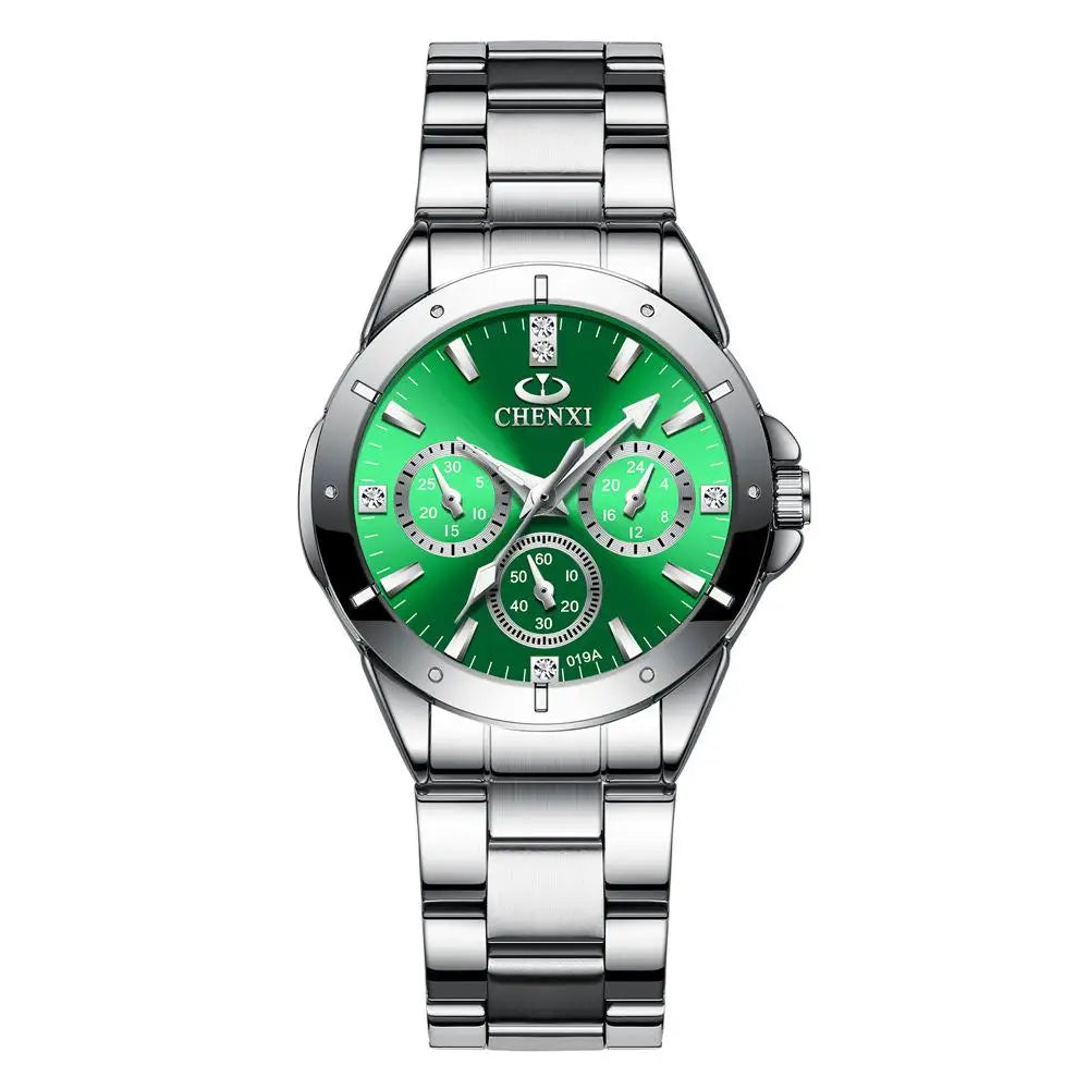CHENXI Watches Women‘s Fashion Luxury All Stainless Steel High Quality Rhinestone Ladies Quartz Wristwatches for Women
