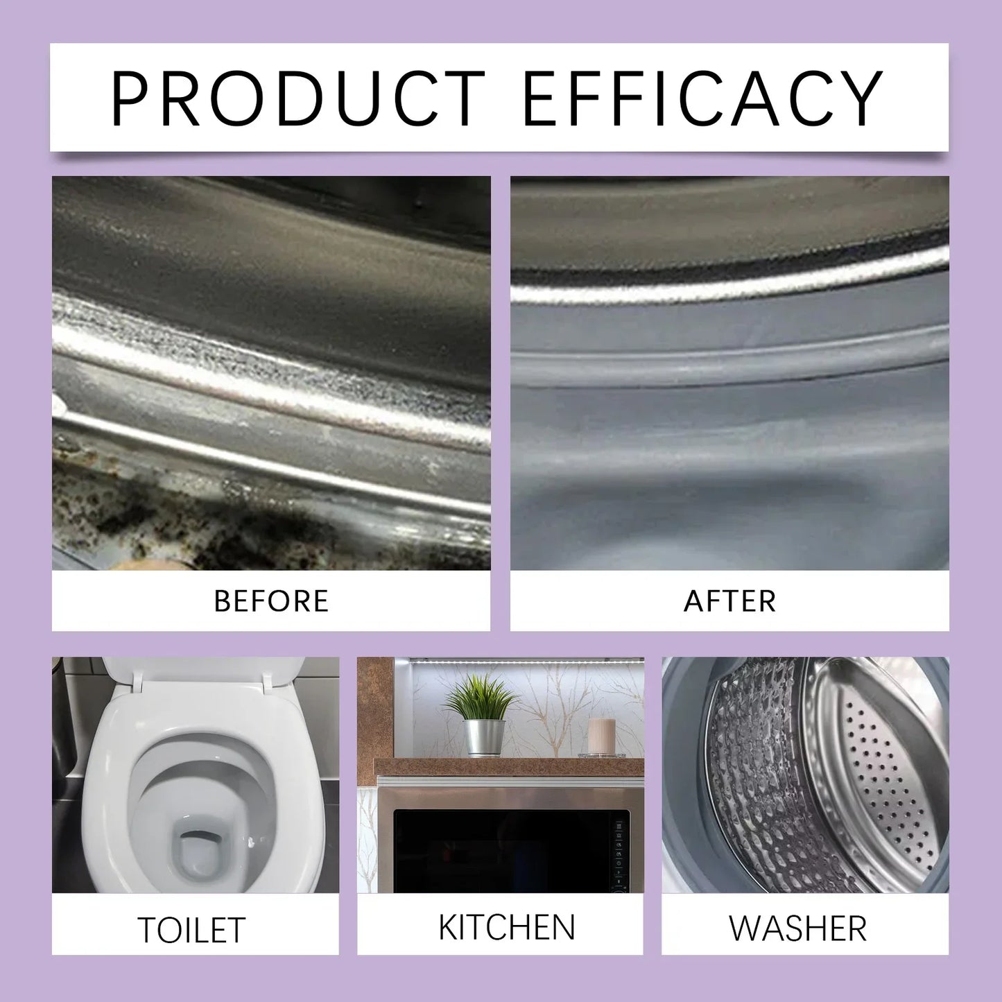 Mold Remover Gel Active Mildew Cleaner Wall Tile Grout Stain Removal Multipurpose Household Bathroom Kitchen Deep Cleaning Gel
